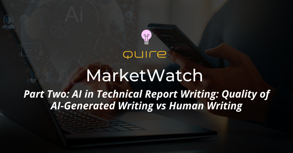 Quality of AI Generated Writing vs Human Writing